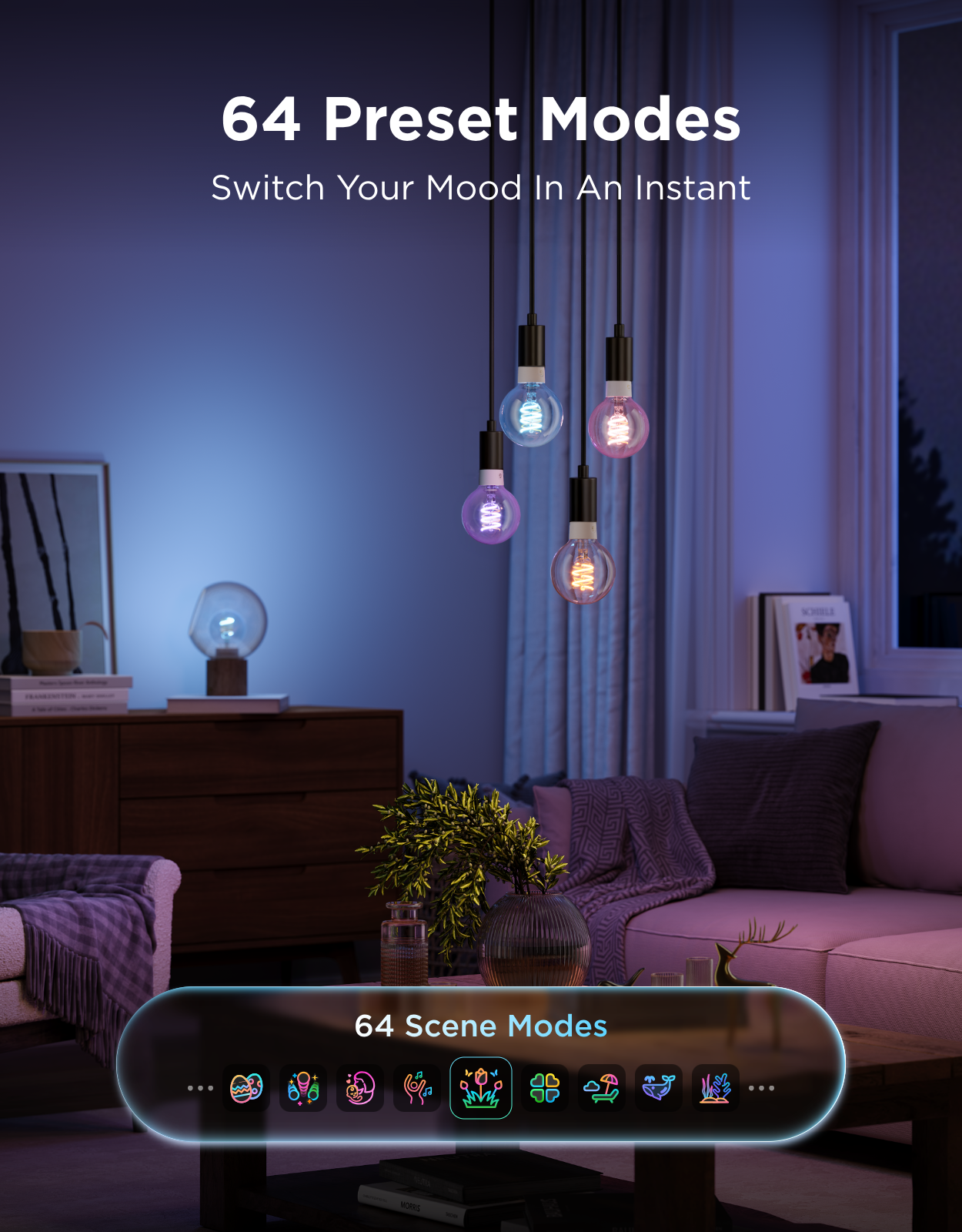 Govee E27 Smart Edison G80 Bulb 500lm 2-Pack