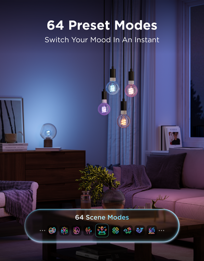 Govee E27 Smart Edison G80 Bulb 500lm 2-Pack