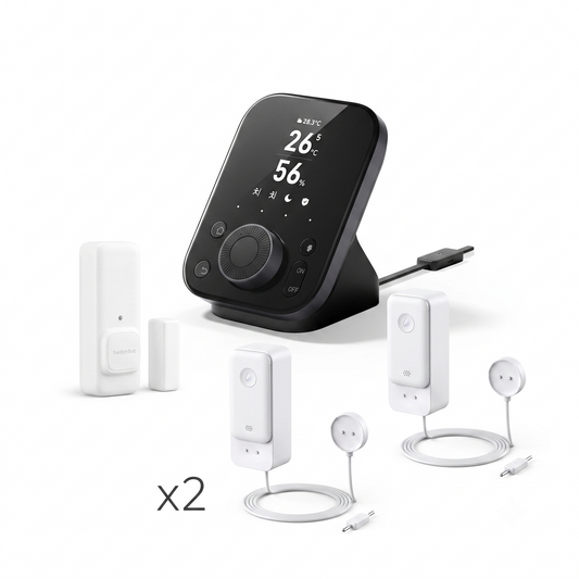 SwitchBot Sensorpaket - Vattensensor x2 & Kontaktsensor & SwitchBot Hub 3