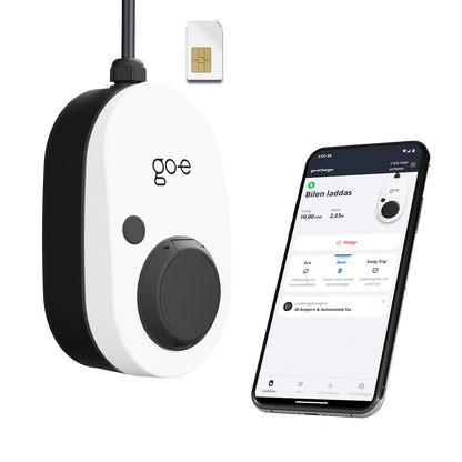 go-e Gemini Flex 2.0 (4G) med laddkabel