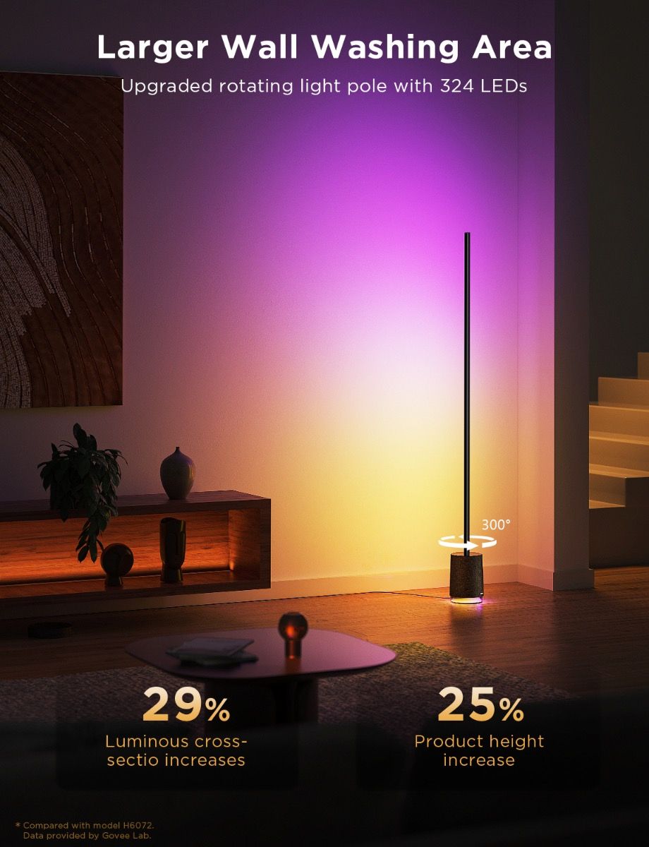 Govee Floor Lamp Pro med inbyggd högtalare