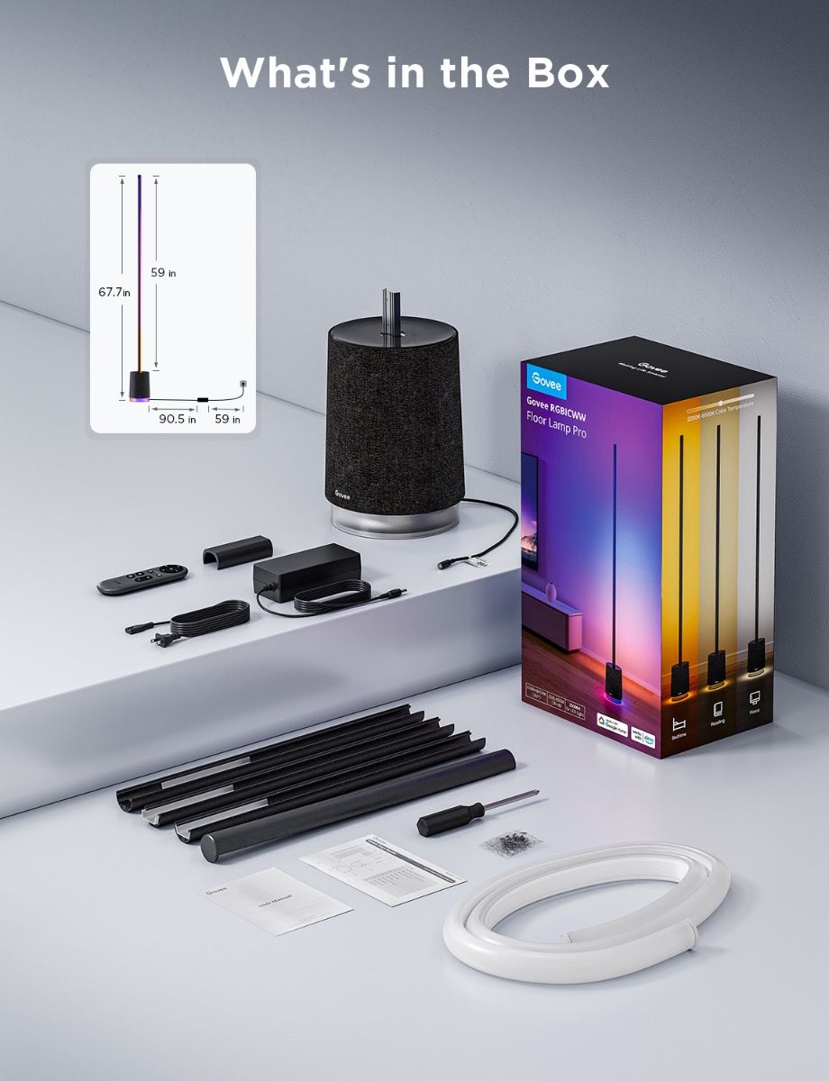 Govee Floor Lamp Pro med inbyggd högtalare